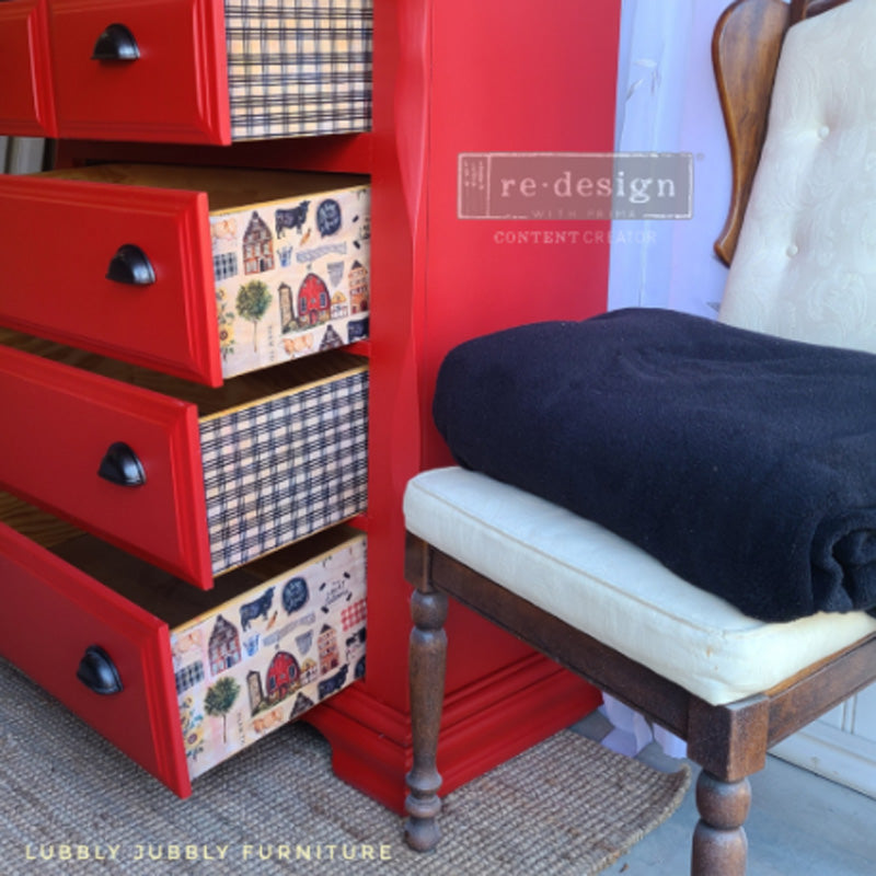 Carta da Découpage "FARM TO TABLE" in Tessuto 48x76cm