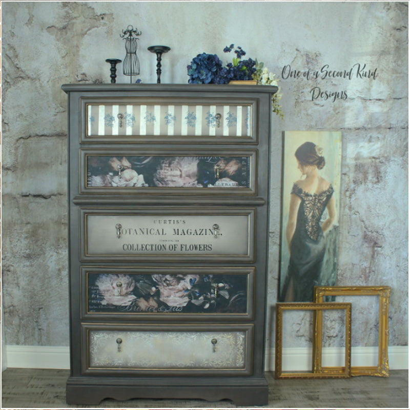 Carta da Découpage "UNIQUA" in Tessuto 48x76cm