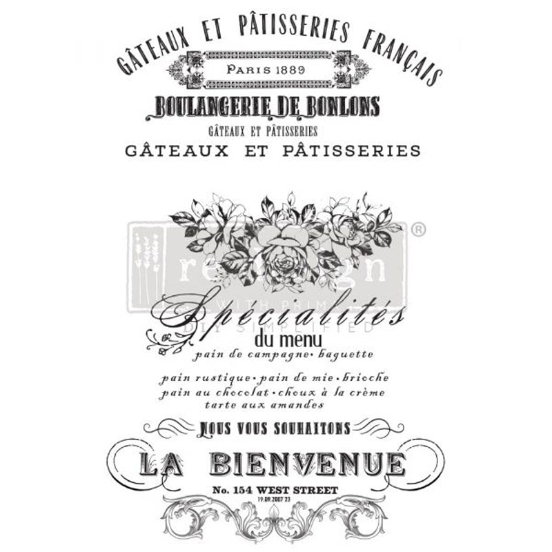 Redesign Decor Transfers “FRENCH SPECIALTIES” 61 x 89 cm