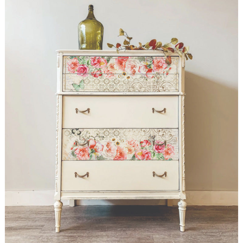 Carta da Découpage "LIVING CORAL" in Tessuto 48x76cm