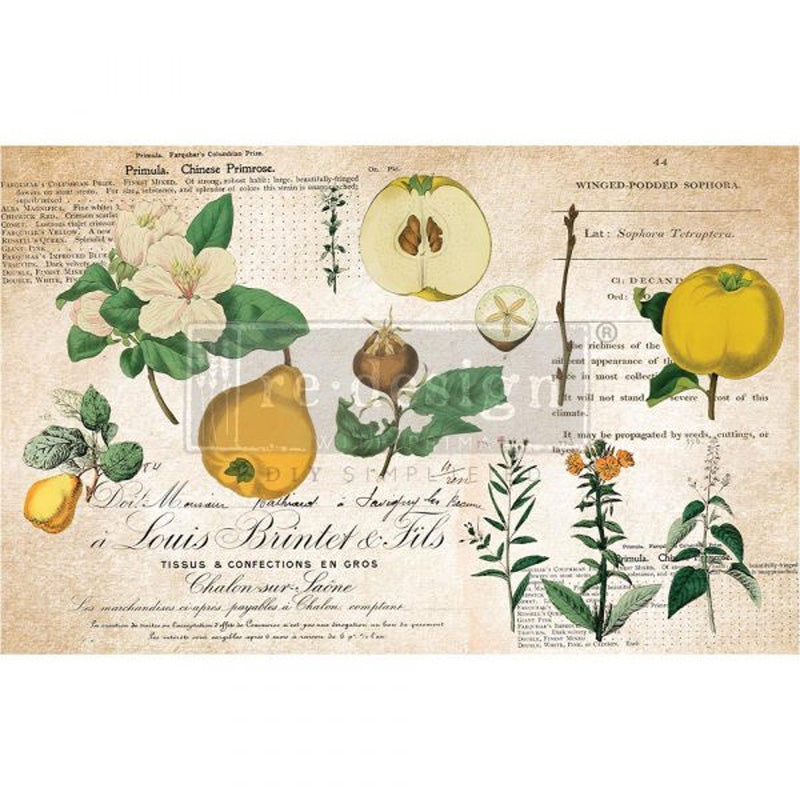 Carta da Découpage "PRIMROSE" in Tessuto 48x76cm