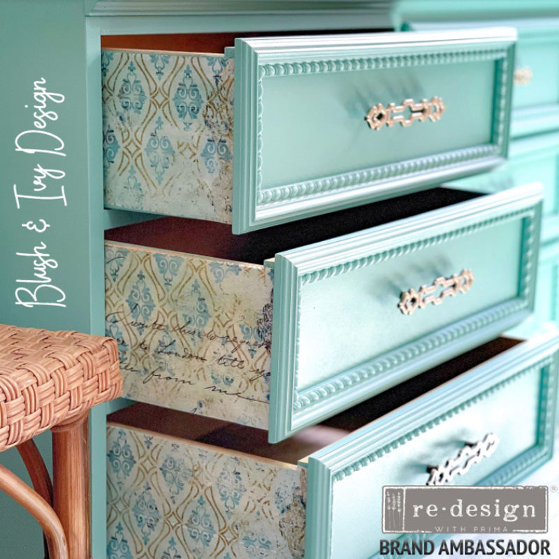 Carta da Découpage "DISTRESSED DECO " in Tessuto 48x76cm