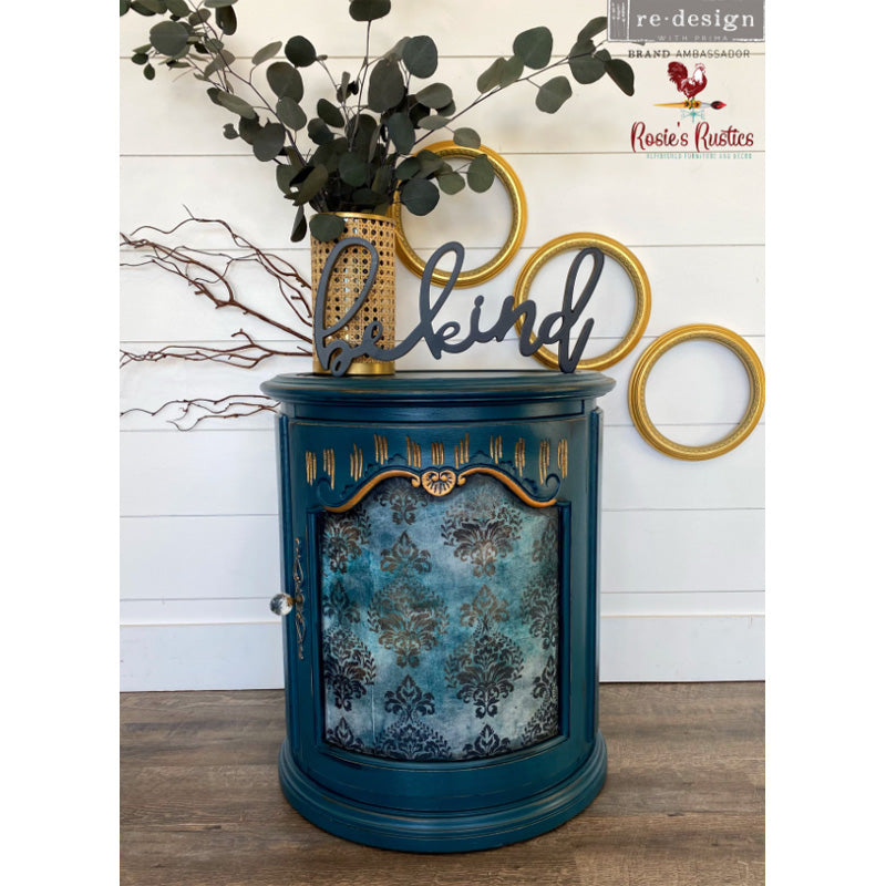 Carta da Découpage "PATINA FLOURISH" in Tessuto 48x76cm