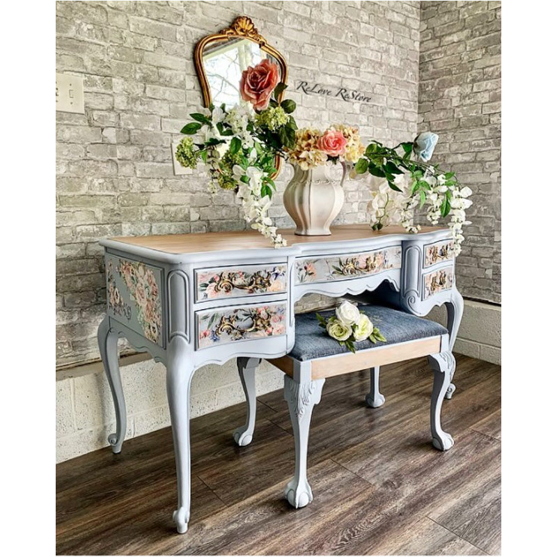 Carta da Découpage "LAVENDER FLEUR" in Tessuto 48x76cm