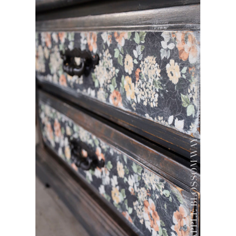 Carta da Découpage "MIDNIGHT AMBER" in Tessuto 48x76cm