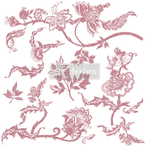 Redesign Decor Stamp "DISTRESSED FLORAL PRINTS" 30,5 x 30,5 cm