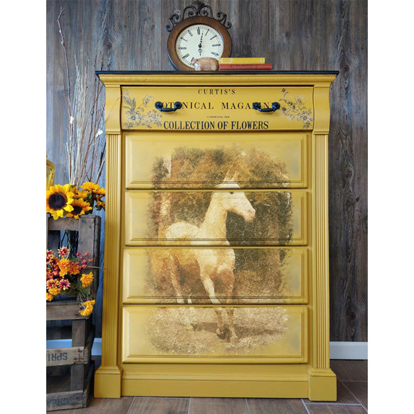 Carta da Découpage "White Majesty" in Carta di Riso 59x84 cm