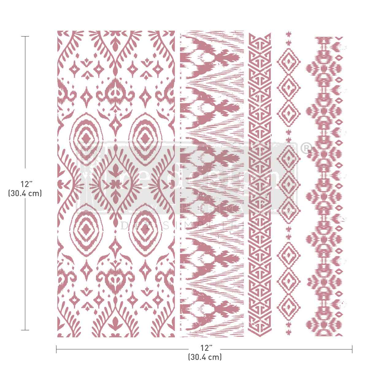 Redesign Decor Stamp "Elemental Borders" 30,5 x 30,5 cm