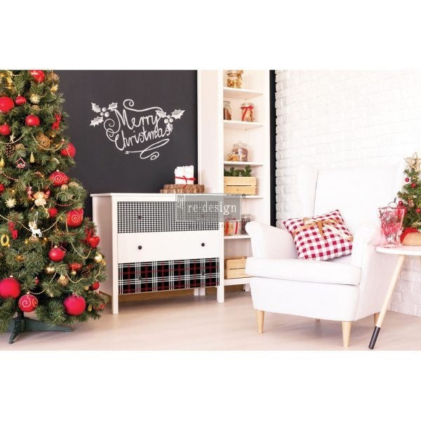 Redesign Decor Transfers "GINGHAM BLACK" 58,4 x 84 cm