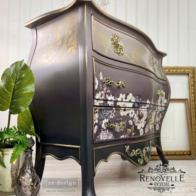 Redesign Decor Transfers "DARK FLORAL" 61 x 89 cm