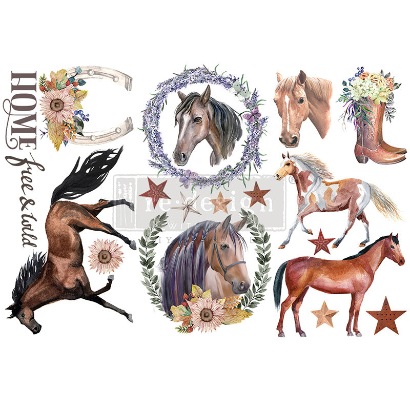 Redesign Decor Transfers "WILD SOUL" 15 x 30,5 cm