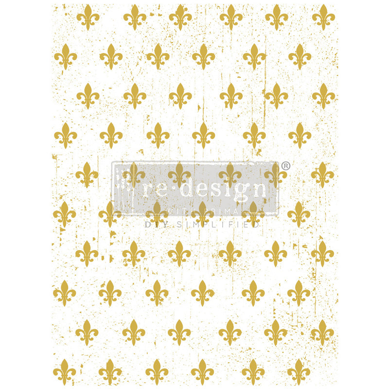 Redesign Decor Transfers Gold Foil “FLEUR DE LIS” 45x61 cm