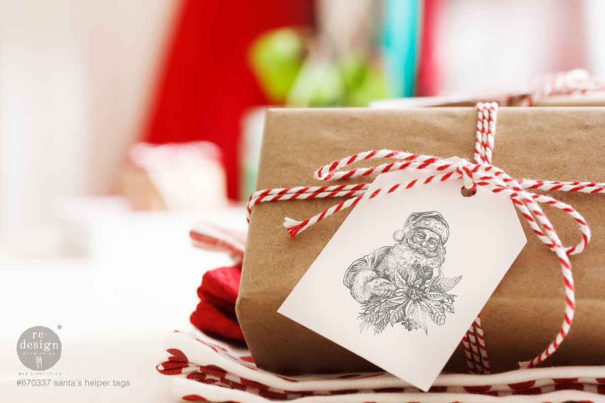 Redesign Decor Stamp "Santa’s Helper Tags" 21,5 x 28 cm