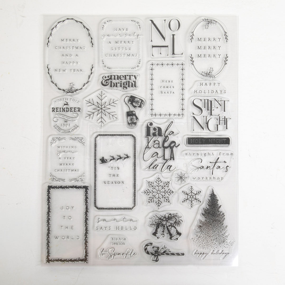 Redesign Decor Stamp "Here Comes Santa" 21,5 x 28 cm