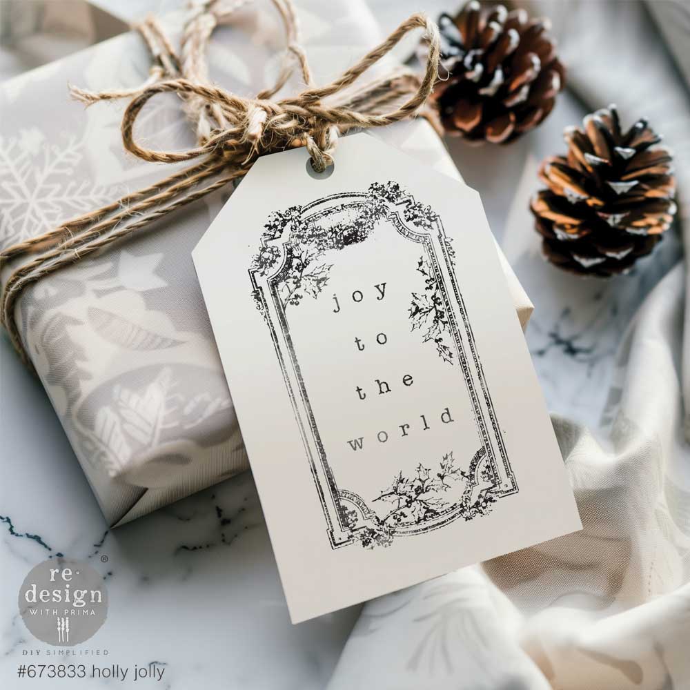 Redesign Decor Stamp “Holly Jolly” 21,5 x 28 cm