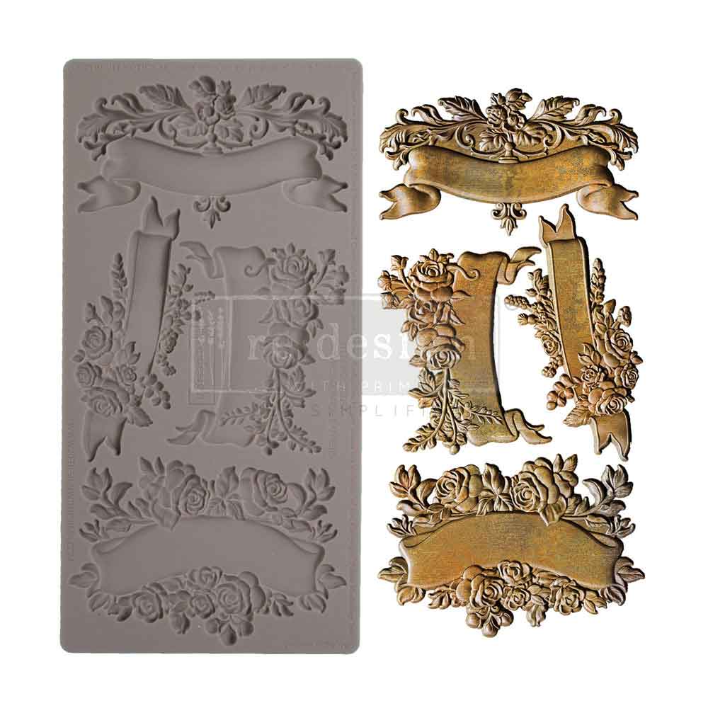 Redesign Decor Moulds "Blooming Banners" 12 x 25 cm