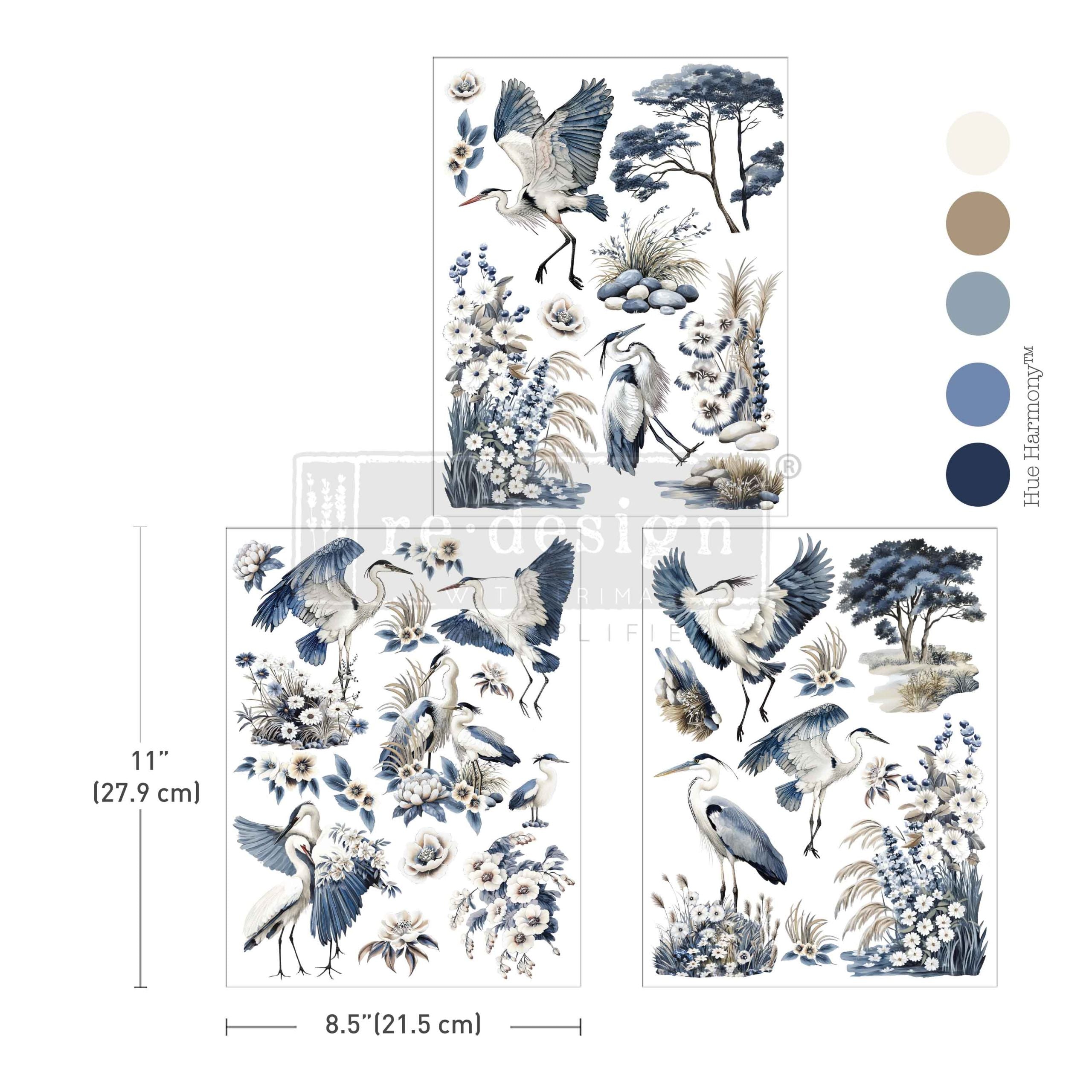 Rediseño de Transferencias Decorativas – "Roseta Real" 21,5x28 cm 3 hojas