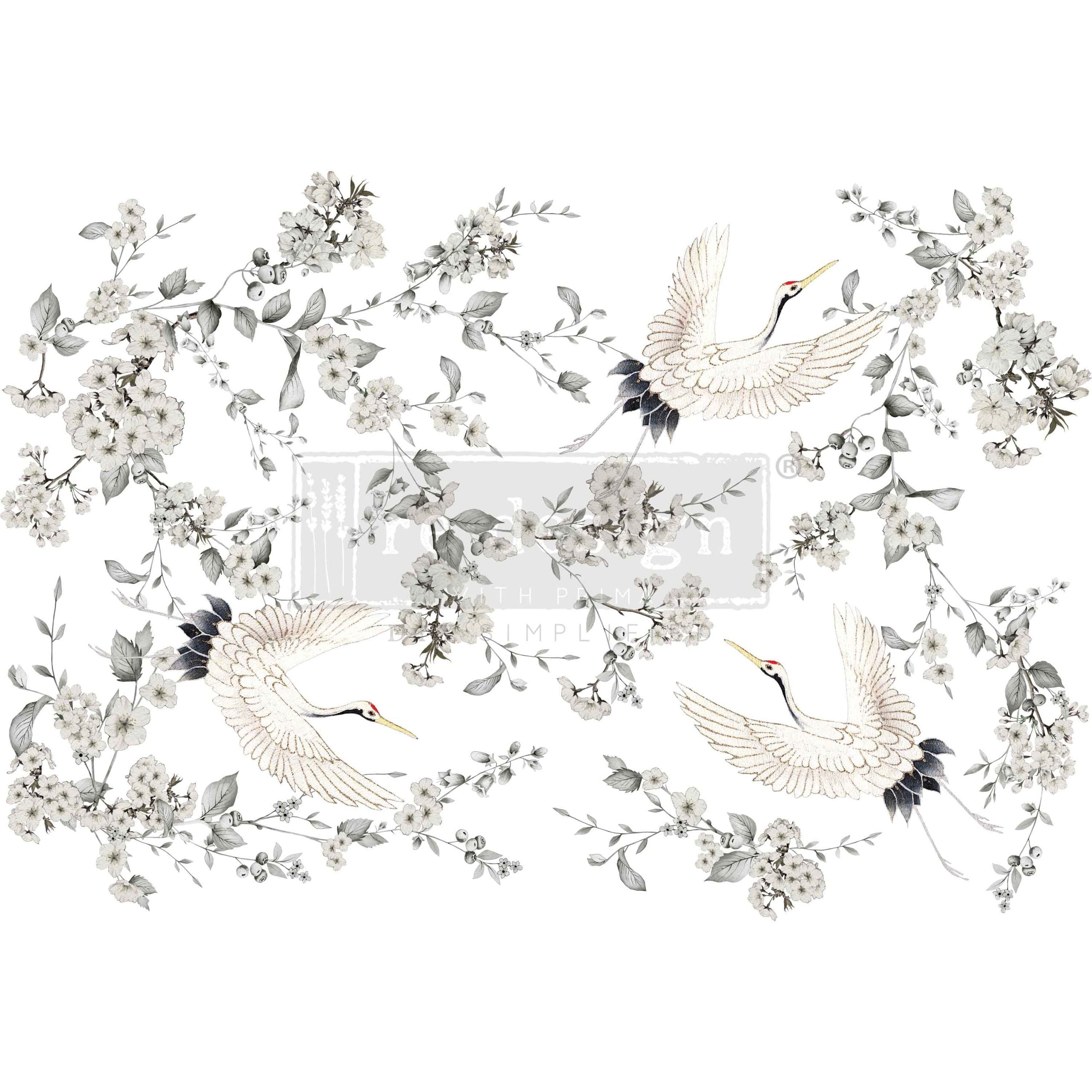 Transferencias de decoración Redesign – "Elegancia de aviario" 61×89cm