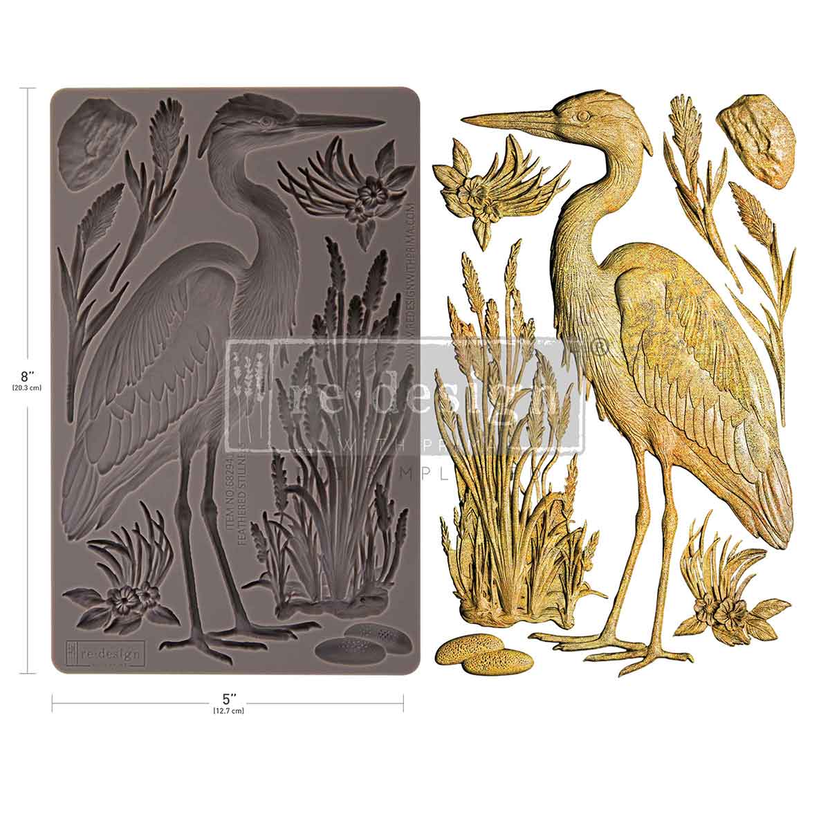 Moldes de decoración Redesign "Susurros de alas" 12,7 × 20,3 cm