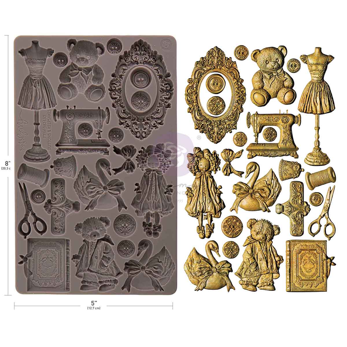 Moldes de decoración Rediseñados "Gracia Celestial" 12,7 x 20,3 cm