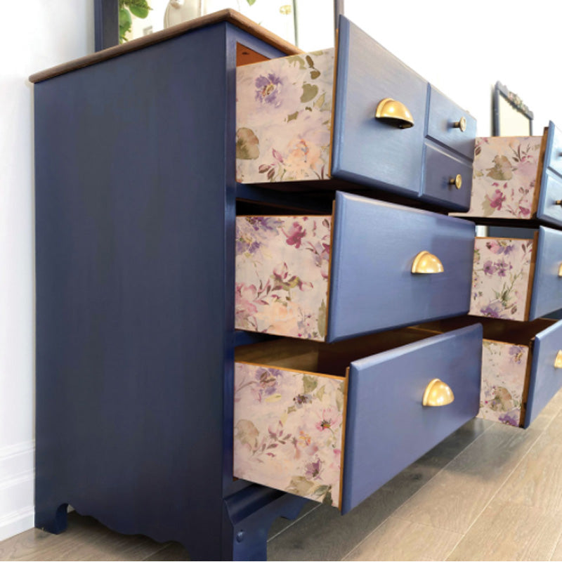 Carta da Découpage "AMETHYST DANCE" in Tessuto 48x76cm