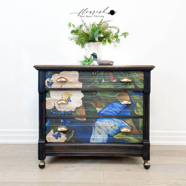 Carta da Découpage "Sapphire Angel" in Carta di Riso 59x84 cm