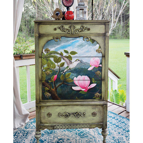 Carta da Découpage "Spring Magnolias" in Carta di Riso 59x84 cm