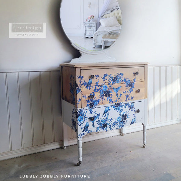 Redesign Decor Transfers "PRETTY IN BLUE" 61x89 cm