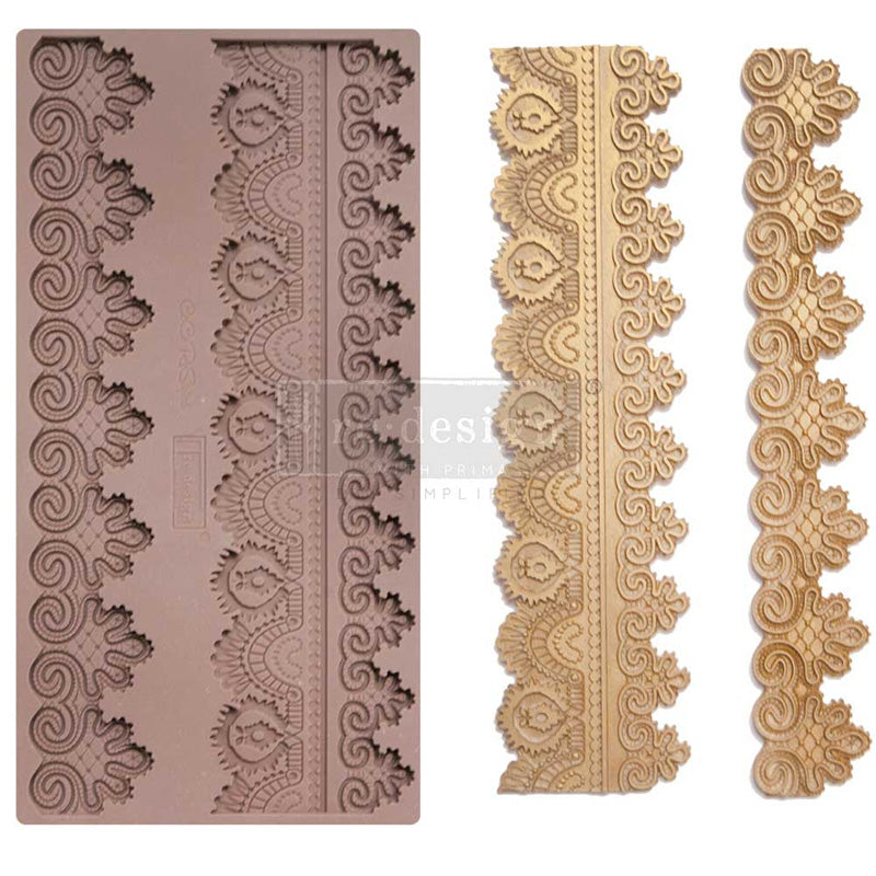 Redesign Decor Moulds "Border Lace II" 12,7 x 25,4 cm