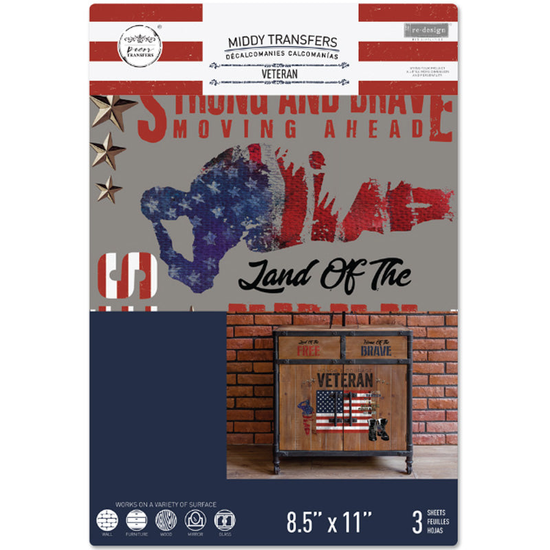 Redesign Decor Transfers “VETERAN” 21,5x28 cm