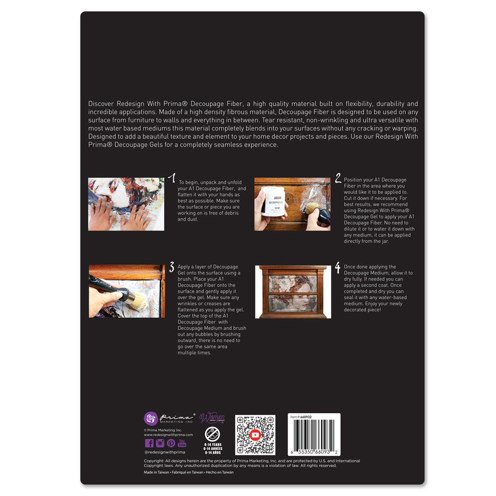 Carta da Découpage"KOI POND" in Tessuto Formato A1