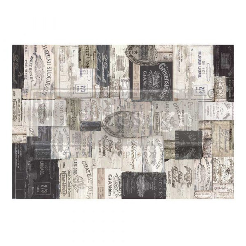 Carta da Découpage "ANTIQUE LABELS" 59,4 x 84 cm