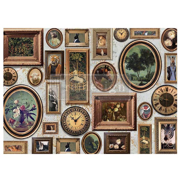 Carta da Découpage "FANCY FRIENDS" in Tessuto Formato A1