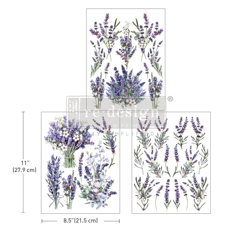 Redesign Decor Transfers “LAVANDER BUNCH” 21,5x28 cm