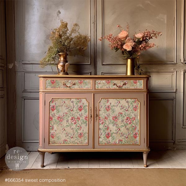 Carta da Découpage "SWEET COMPOSITION" in Tessuto Formato A1