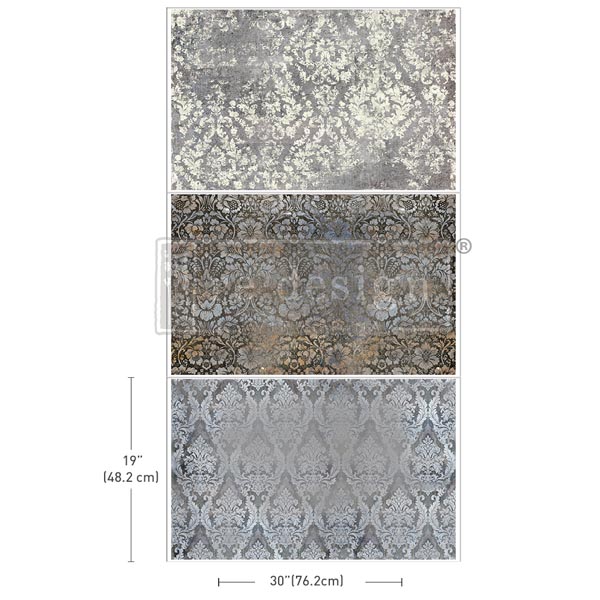 Carta da Découpage Paper Pack "ANTIQUE ELEGANCE" in Tessuto 49.53 x 76.2 cm