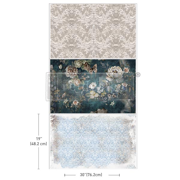 Carta da Découpage Paper Pack "HEARTFELT MEMORIES" in Tessuto 49.53 x 76.2 cm