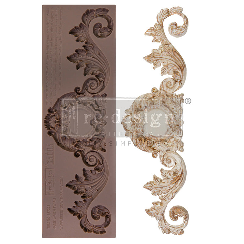 Redesign Decor Moulds "Lavish Swirls" 7,6 x 25,4 cm