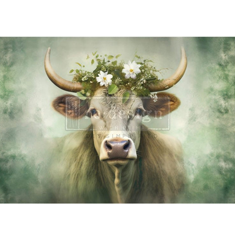 Carta da Découpage "Bessie" in Tessuto 59x84 cm