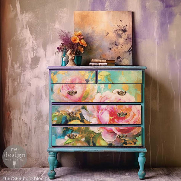 Carta da Découpage "Bold Blooms" in Carta di Riso 59x84 cm