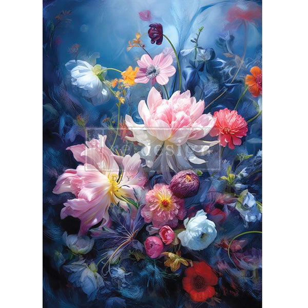 Carta da Découpage "Enchanted Garden" in Carta di Riso 59x84 cm