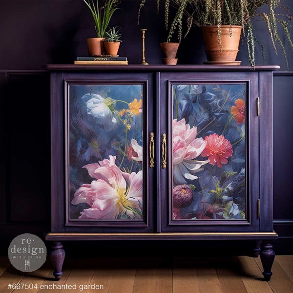 Carta da Découpage "Enchanted Garden" in Carta di Riso 59x84 cm