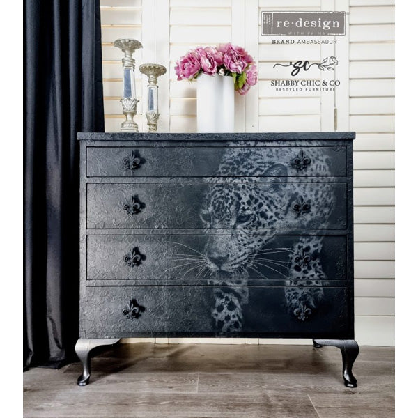 Carta da Découpage "Feline Gaze " in Carta di Riso 59x84 cm