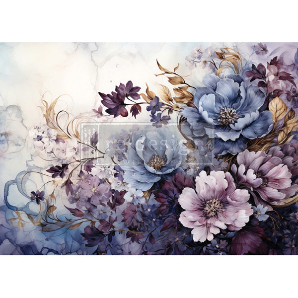 Carta da Découpage "Monochrome Majesty" in Carta di Riso 59x84 cm