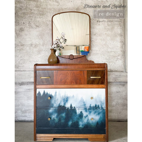 Carta da Découpage "Pine Grove Hues" in Carta di Riso 59x84 cm