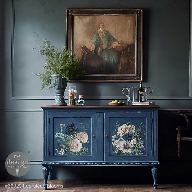 Redesign Decor Transfers "CERULEAN BLOOMS" 30,48x30,48 cm