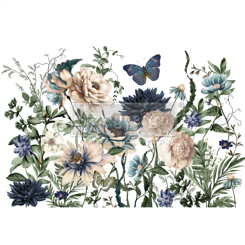 Redesign Decor Transfers “CERULEAN BLOOMS” - 61x89 cm