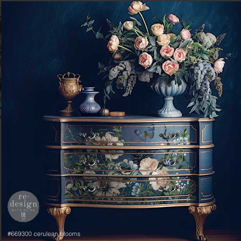 Redesign Decor Transfers “CERULEAN BLOOMS” - 61x89 cm