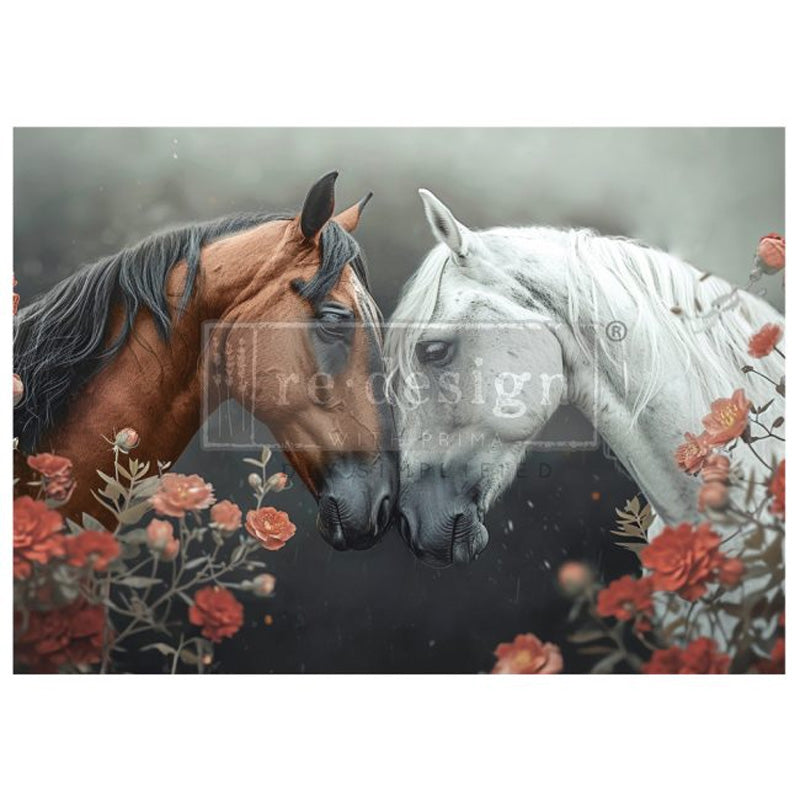 Carta da Découpage "WILD HEARTS" in Carta di Riso 59x84 cm