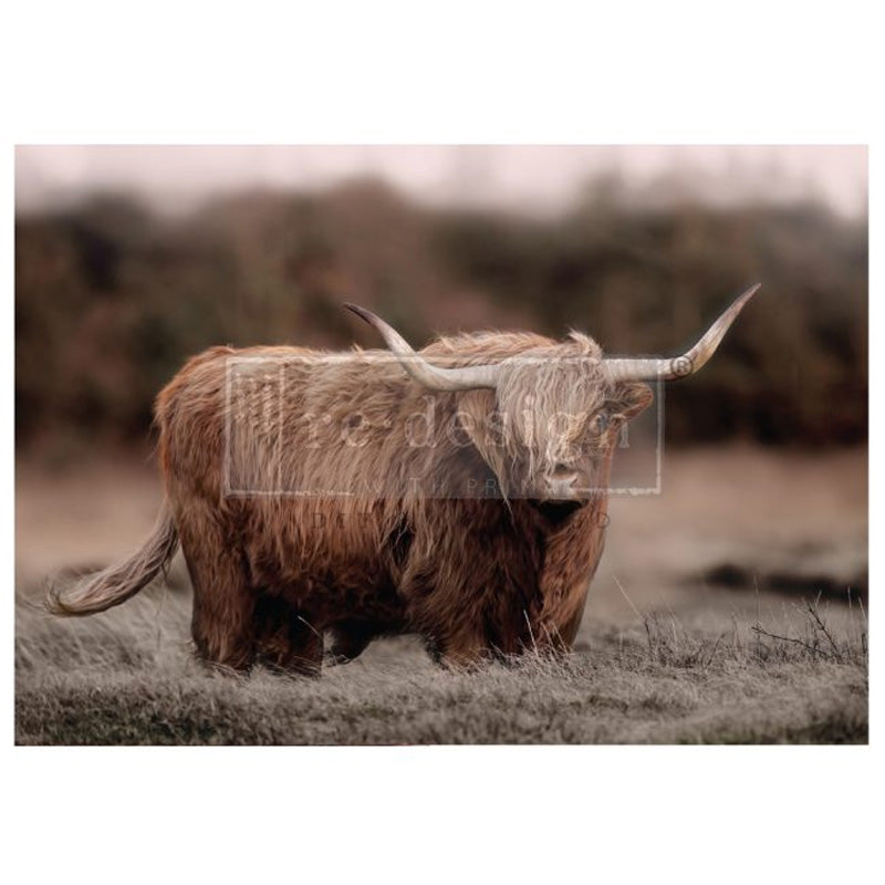 Carta da Découpage "HIGHLAND GRACE" in Tessuto Formato A1